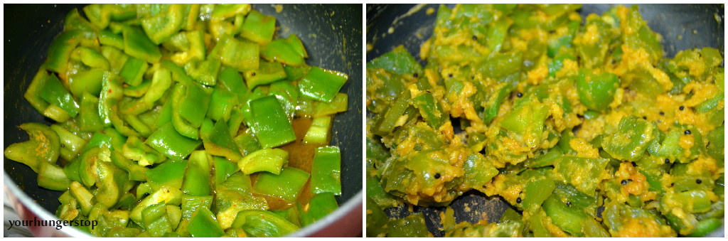 CapsicumSabzi_Steps
