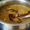 Lasooni Dal or Garlic flavored lentils