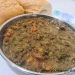 Red Palak and Prawns Curry or Tonak