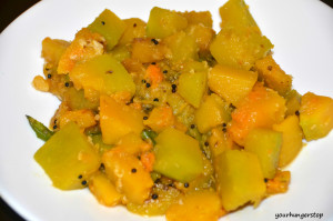 Kaddu ki Sabzi /Pumpkin Sabzi /Dudhi Bhaji