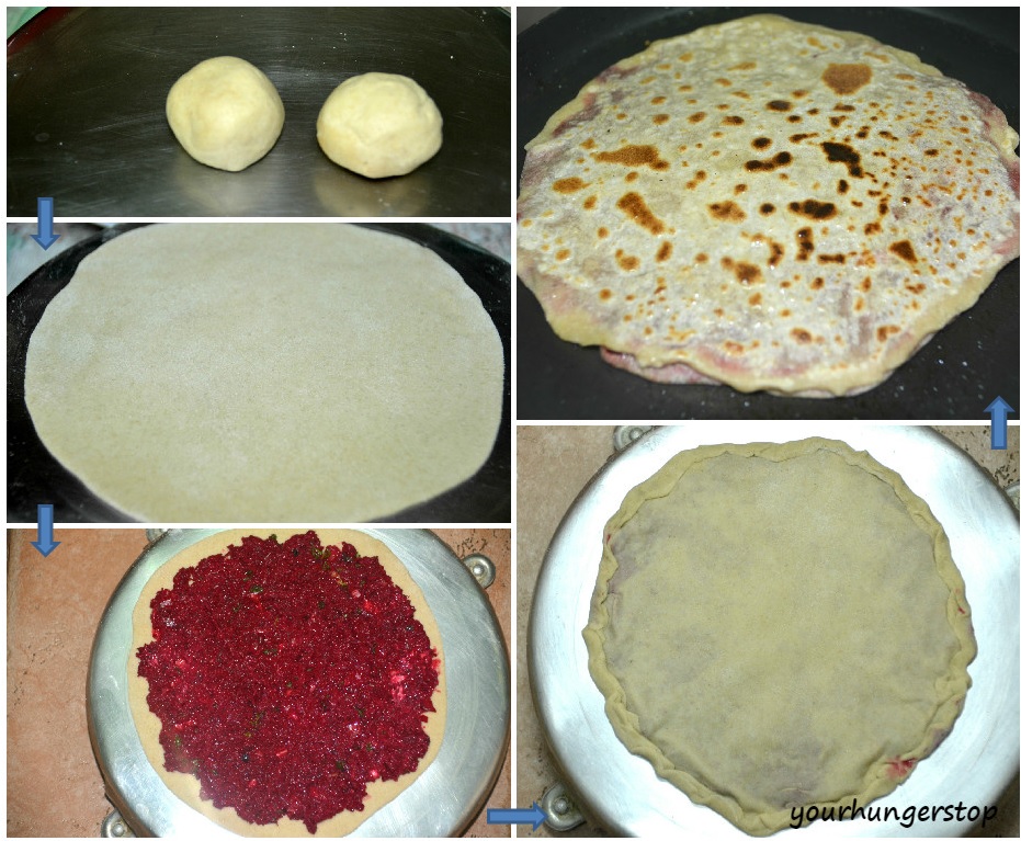 BeetrootParatha_steps
