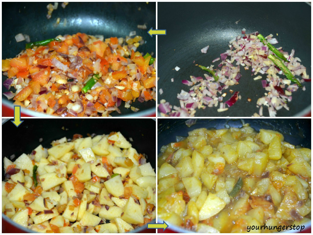 PotatoSabzi_steps