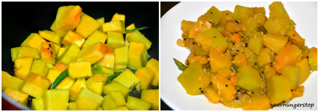 PumpkinSabzi_steps
