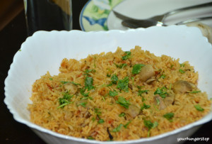 Mushroom Biryani