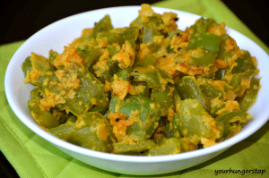 Simple Capsicum Sabzi