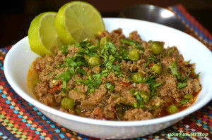 Chicken Kheema Mutter