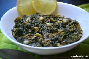 Lehsuni Dahi Palak