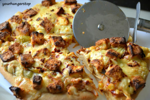 Whole Wheat Paneer Tikka Pizza