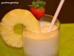 Virgin Pina Colada or Pina Colada Mocktail