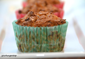 Whole Wheat Banana Muffins (Eggless)