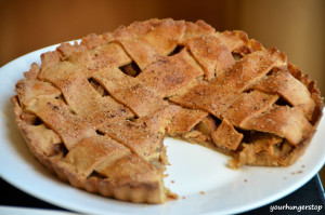 Eggless Apple Pie (Whole Wheat Crust)