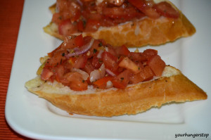 Bruschetta with Tomato and Basil