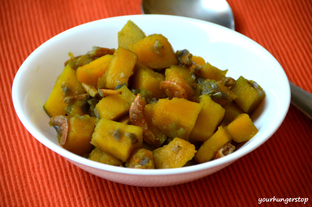 Pumpkin with dried shrimps