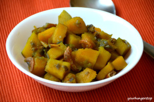 Pumpkin with dried shrimps