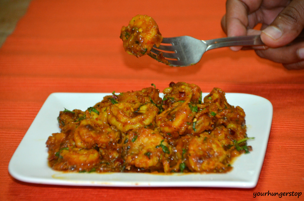 Spicy Beer Prawns