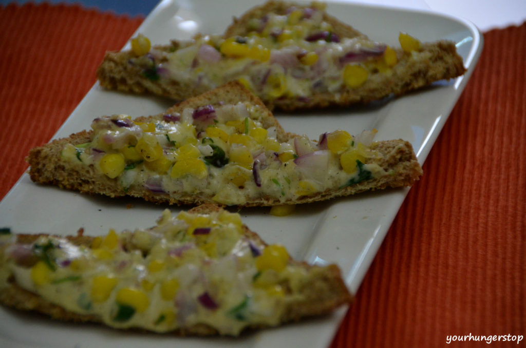Corn Cheese Toast