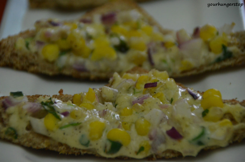 Corn Cheese Toast