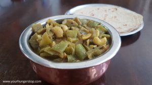 Capsicum Panchamrut (Goan Sweet and Sour Capsicum Curry)