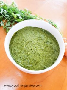 Carrot Greens Pesto